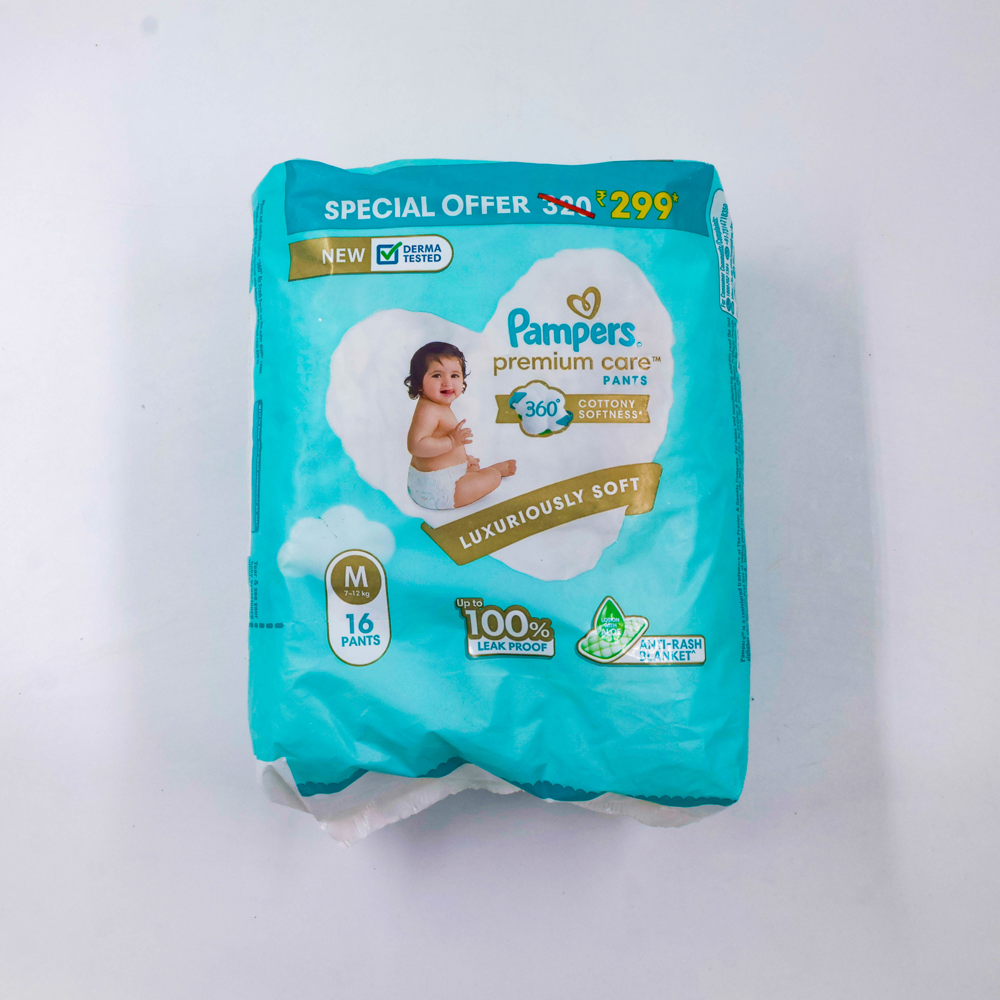 Pampers Pants Medium Upto 7-12Kg 16PC